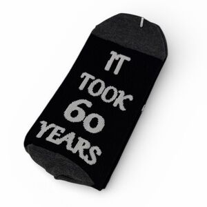 MENS SOCKS BLACK AND GRAY 60 YEARS 
NEW